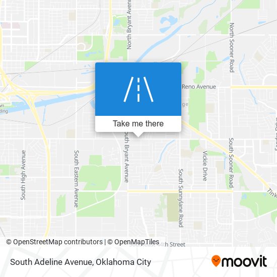 South Adeline Avenue map