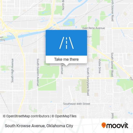 South Krowse Avenue map