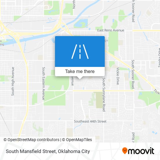 South Mansfield Street map