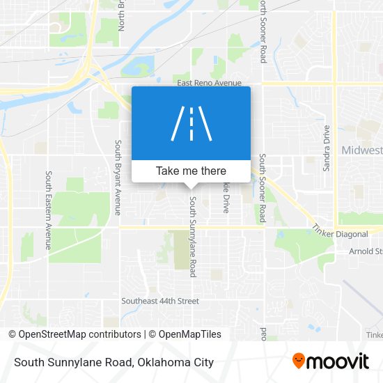 South Sunnylane Road map