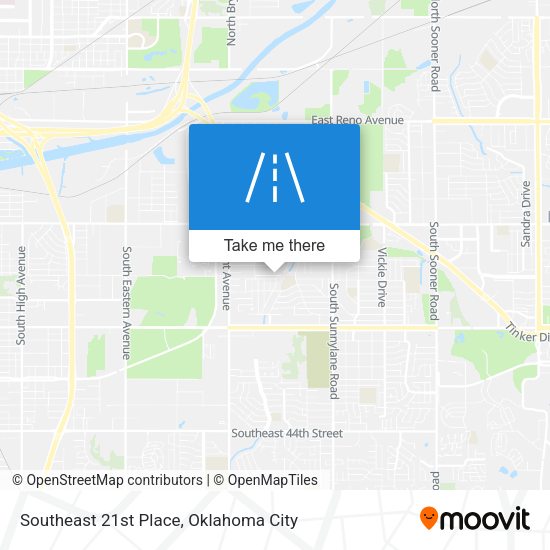 Southeast 21st Place map