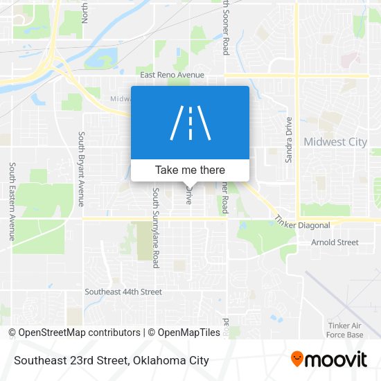 Southeast 23rd Street map