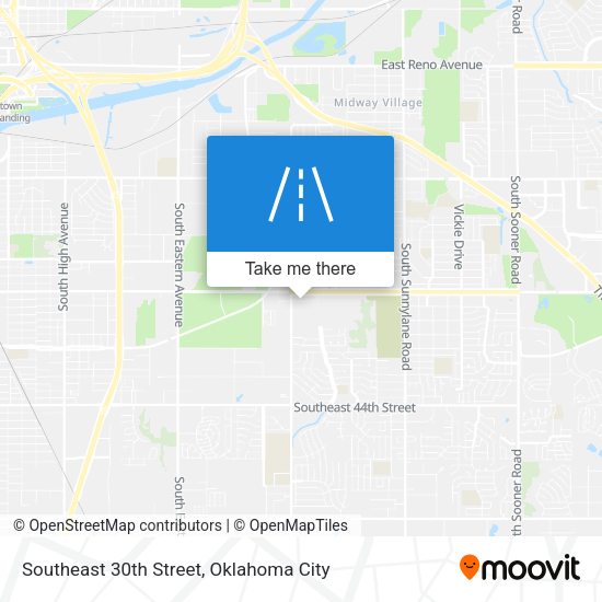 Southeast 30th Street map