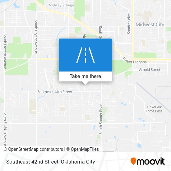 Southeast 42nd Street map
