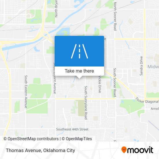 Mapa de Thomas Avenue