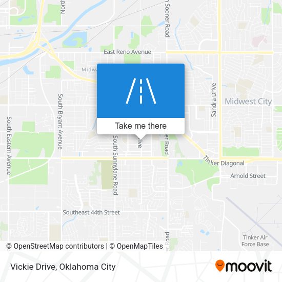 Mapa de Vickie Drive