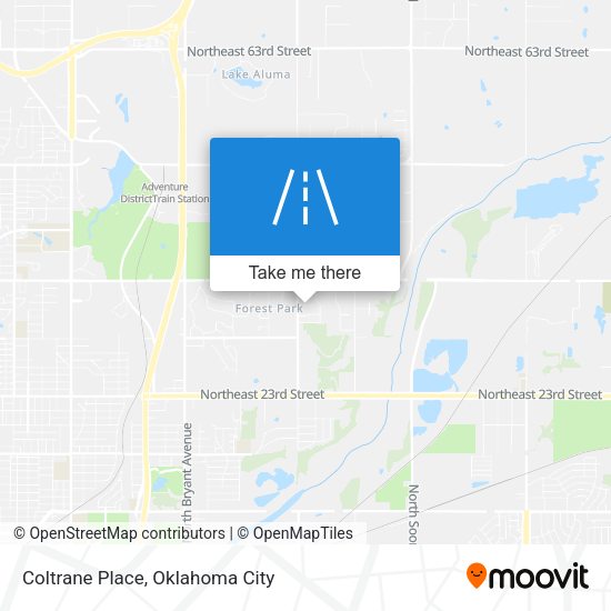 Coltrane Place map