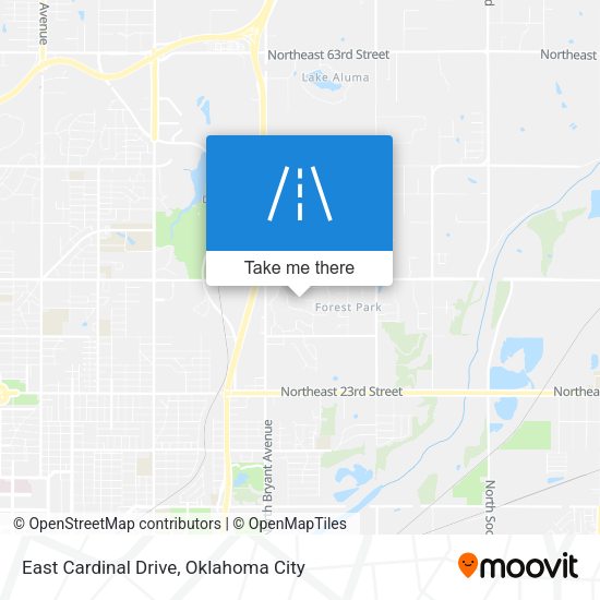 Mapa de East Cardinal Drive