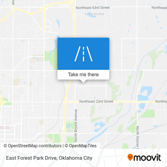 East Forest Park Drive map