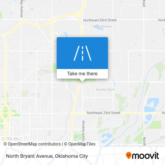 North Bryant Avenue map
