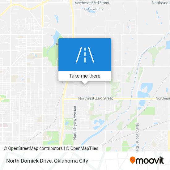 North Dornick Drive map