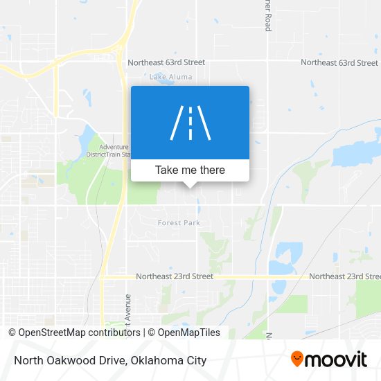 Mapa de North Oakwood Drive