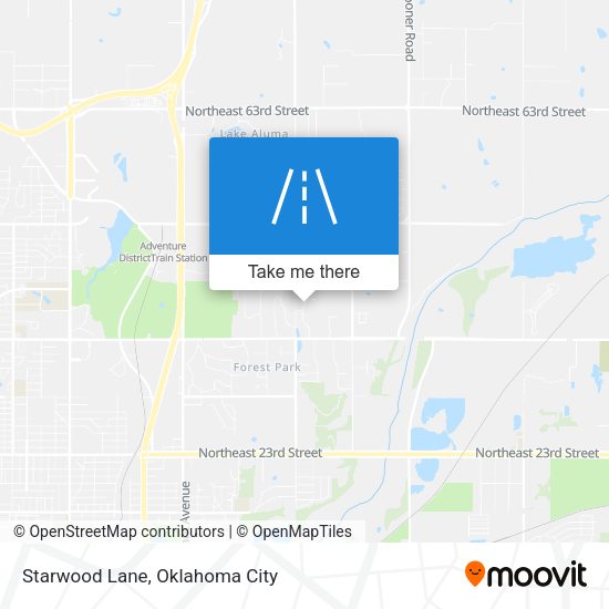Starwood Lane map