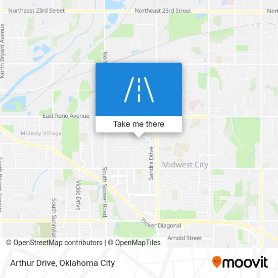 Mapa de Arthur Drive