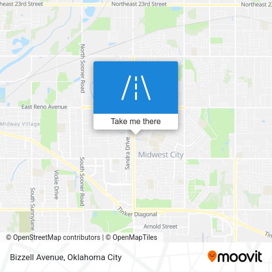 Bizzell Avenue map