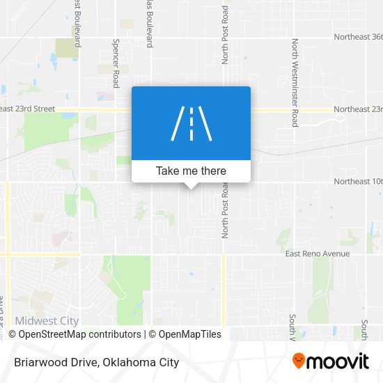 Briarwood Drive map