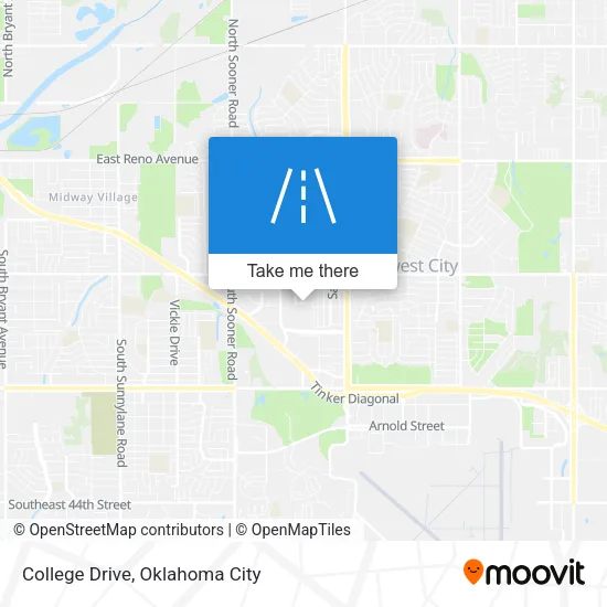 College Drive map