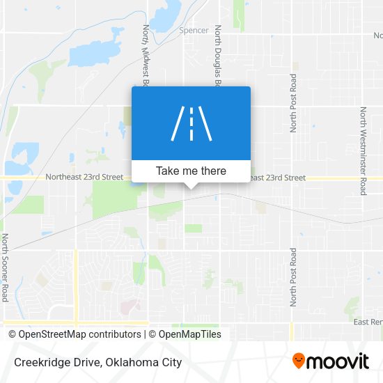 Creekridge Drive map