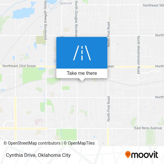 Cynthia Drive map