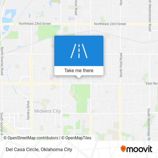 Del Casa Circle map