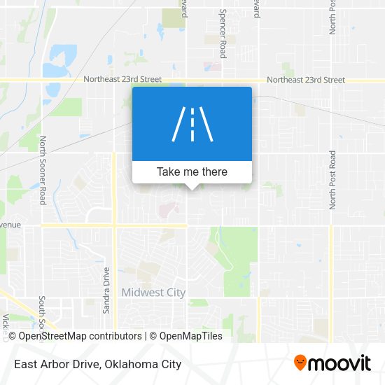 East Arbor Drive map