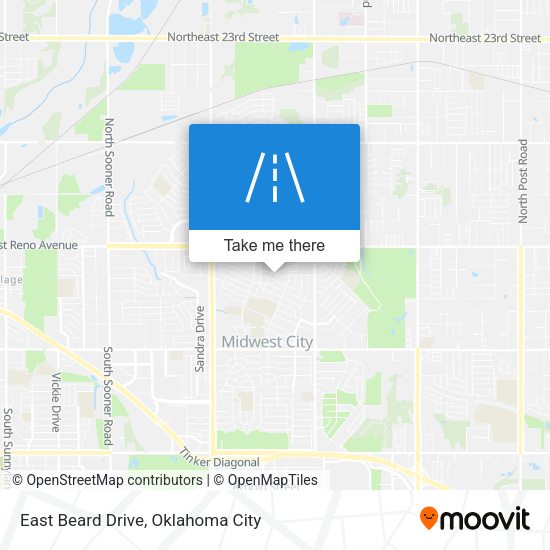 East Beard Drive map