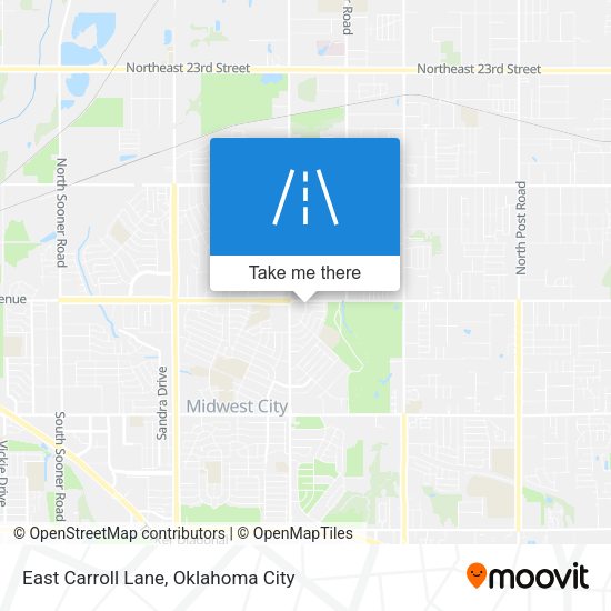 East Carroll Lane map