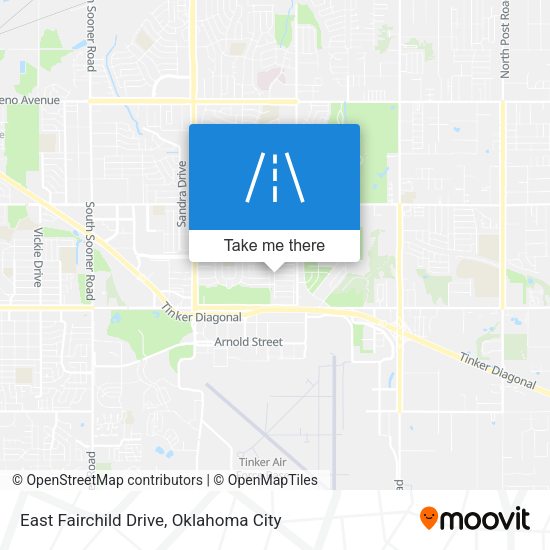 East Fairchild Drive map
