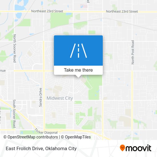 East Frolich Drive map
