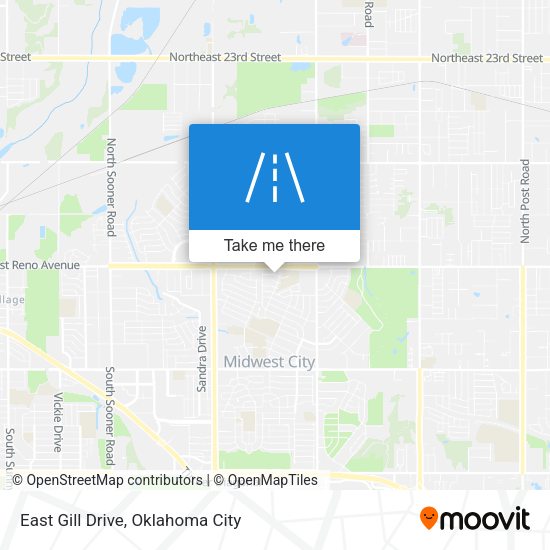 East Gill Drive map