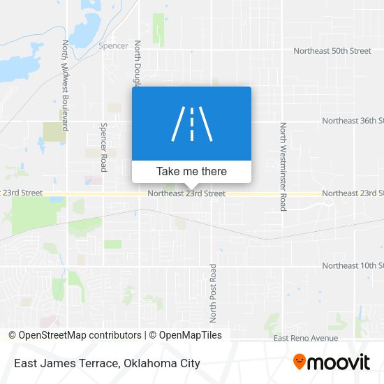 Mapa de East James Terrace
