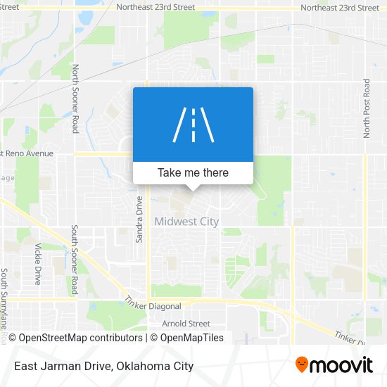 East Jarman Drive map