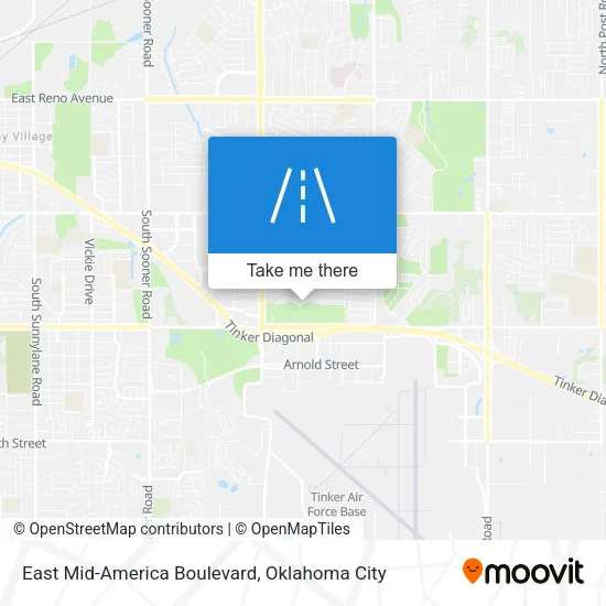 Mapa de East Mid-America Boulevard