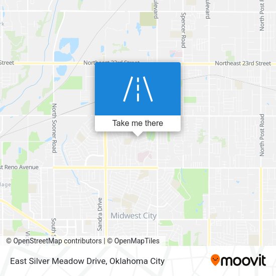 East Silver Meadow Drive map