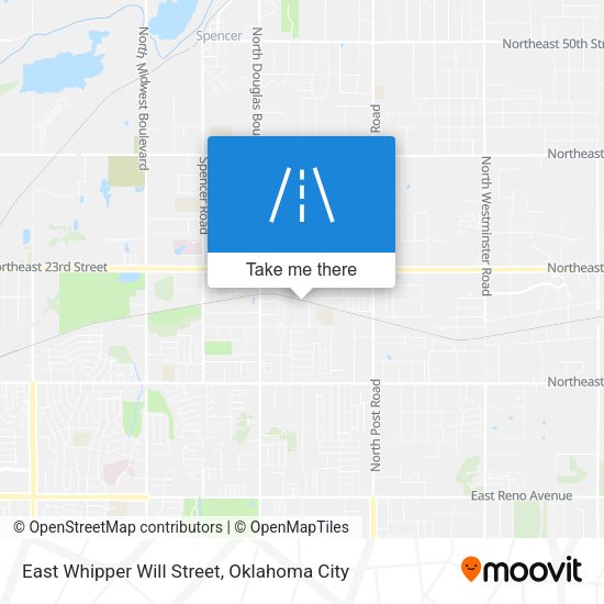 East Whipper Will Street map