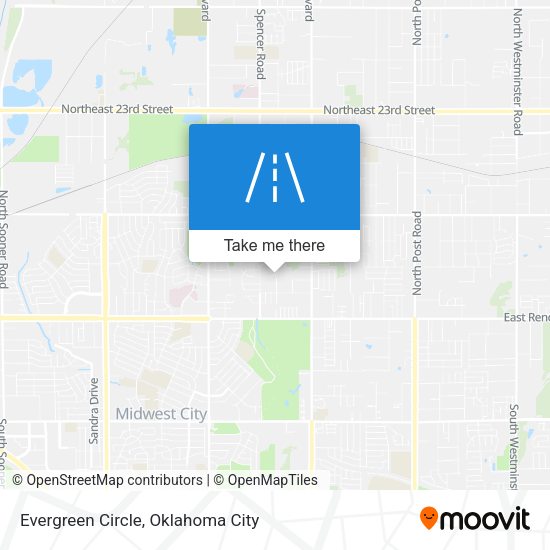 Evergreen Circle map
