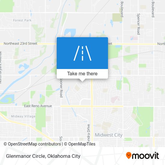Glenmanor Circle map