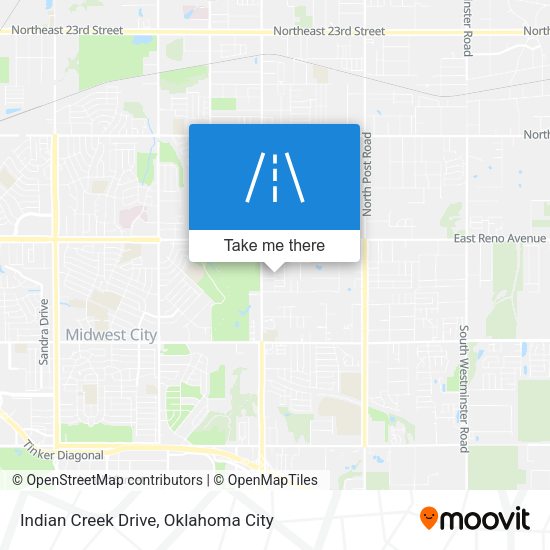 Indian Creek Drive map