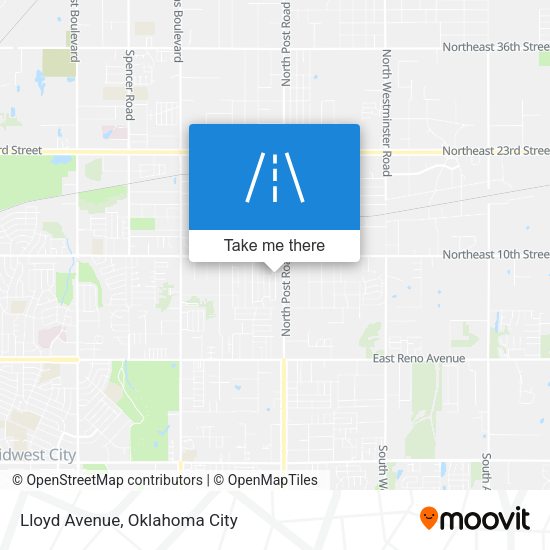 Mapa de Lloyd Avenue