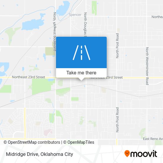 Mapa de Midridge Drive