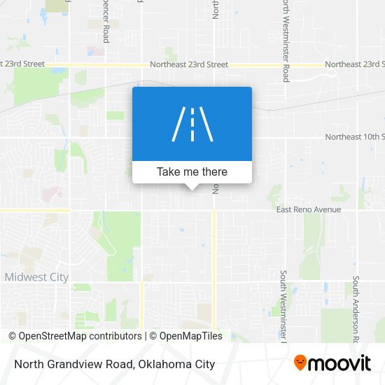 North Grandview Road map