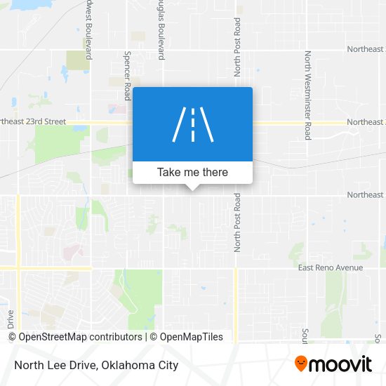 North Lee Drive map