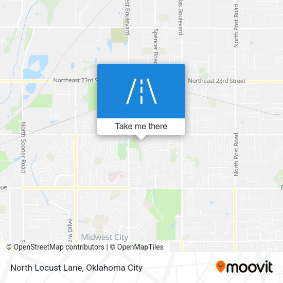 North Locust Lane map