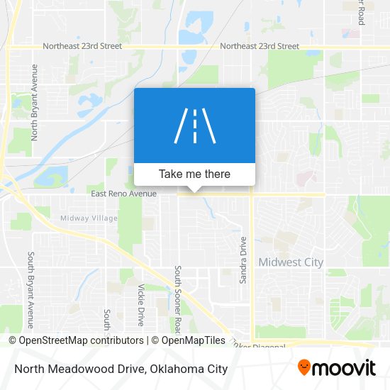 North Meadowood Drive map