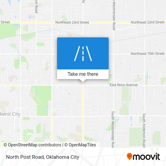 North Post Road map