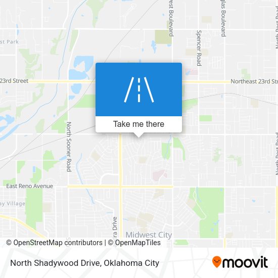 North Shadywood Drive map