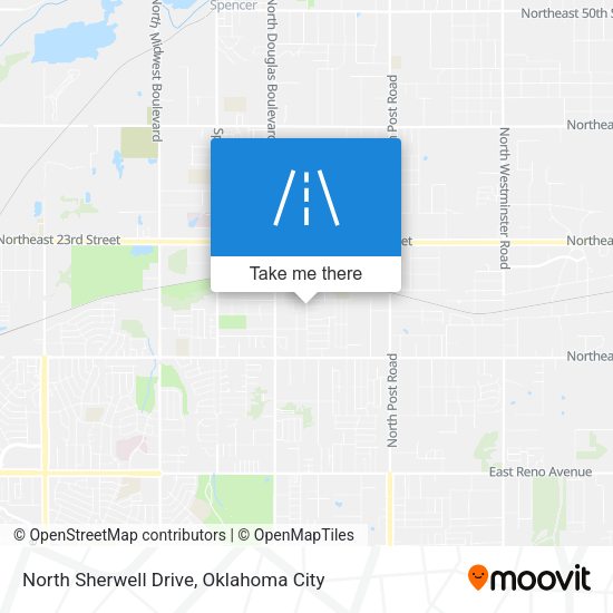 North Sherwell Drive map