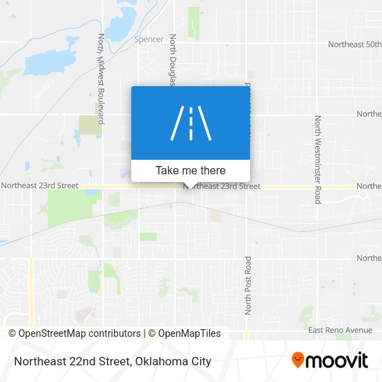 Northeast 22nd Street map