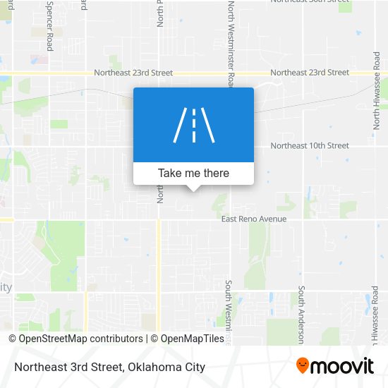 Northeast 3rd Street map
