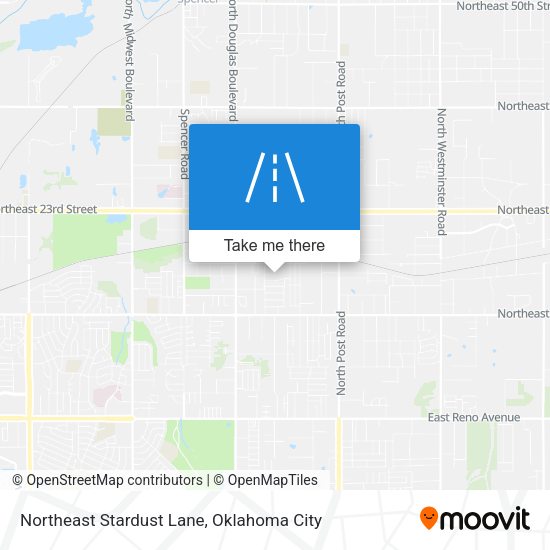 Northeast Stardust Lane map